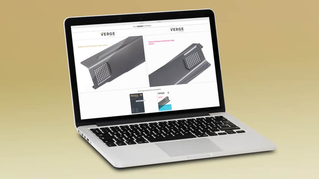 Swish Dry Verge System Website Mockup