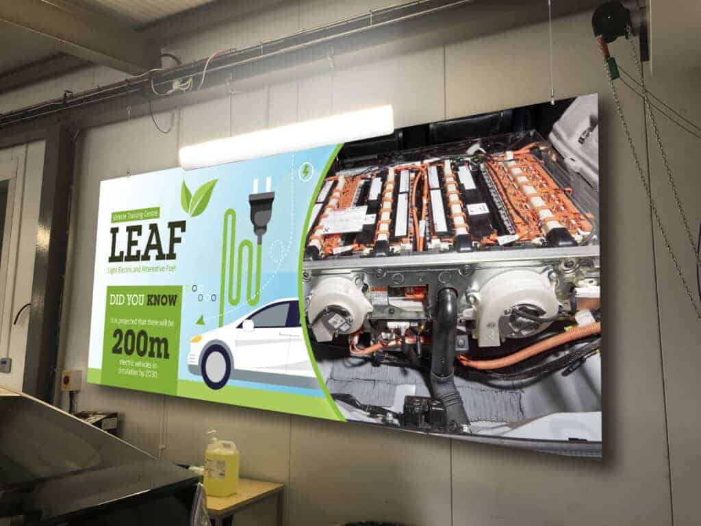 Signage for the Electric Vehicle Training Centre