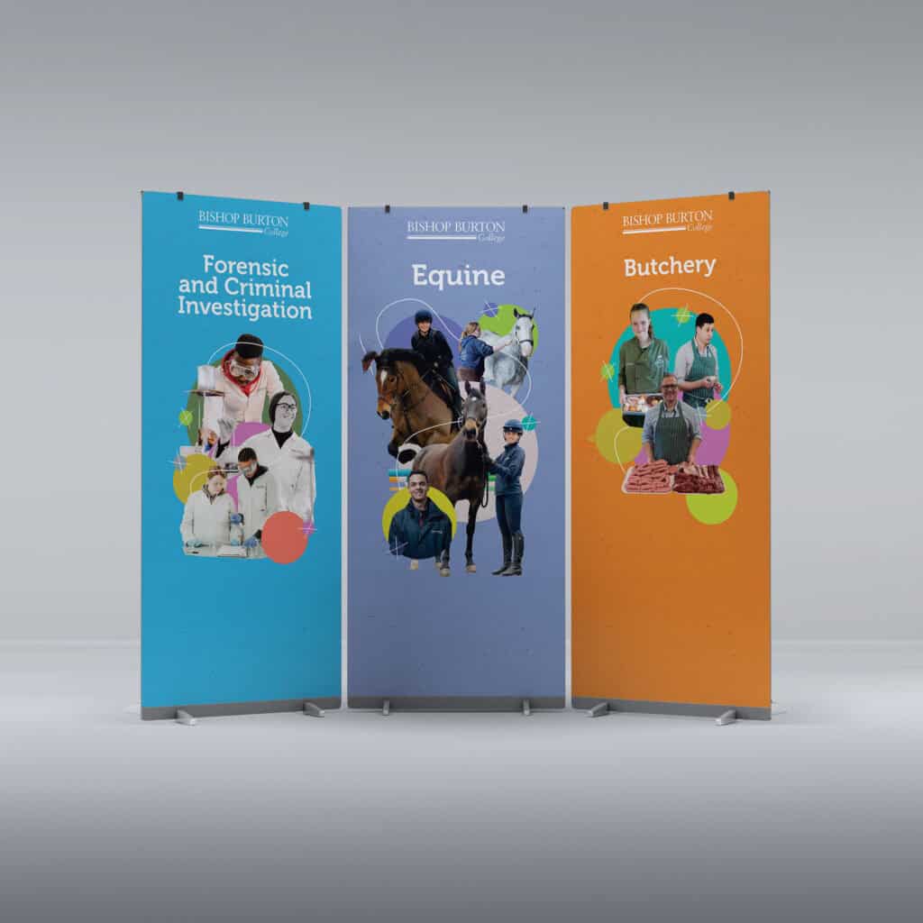 Bishop Burton College Further Education Banners