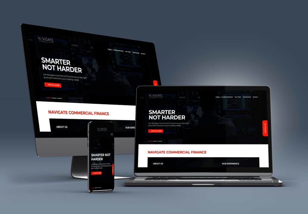 Navigate Commercial Finance Digital design (Website)