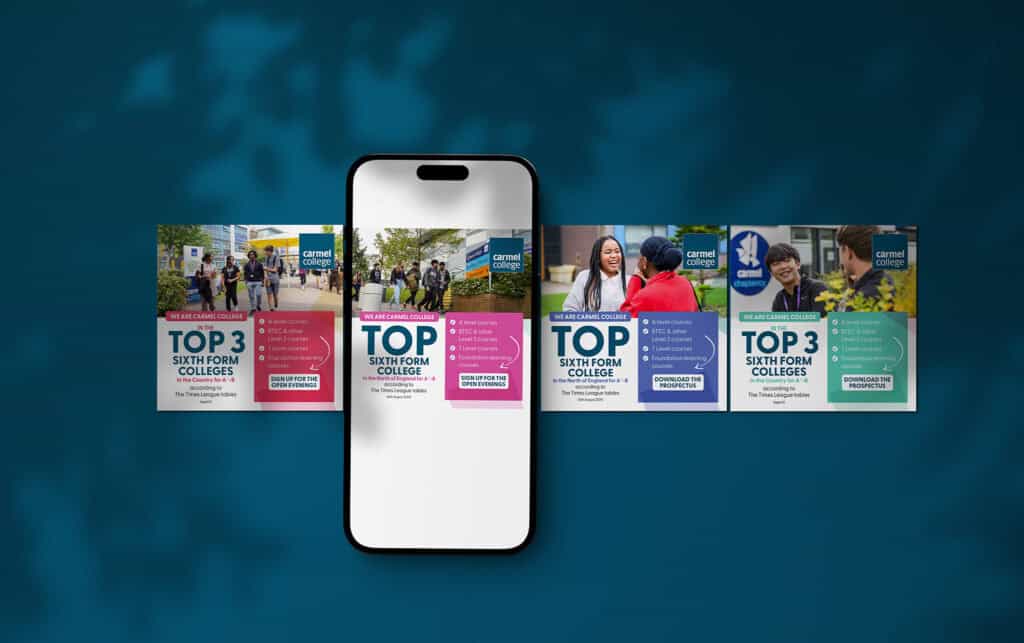 Carmel College Social Media graphics