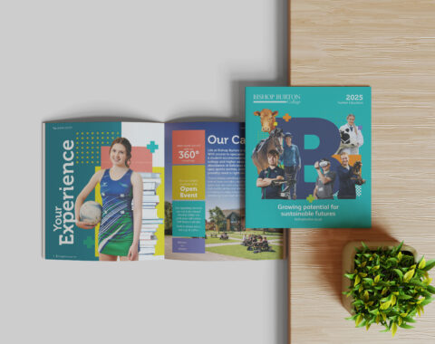 Bishop Burton Prospectus Cover and Spread